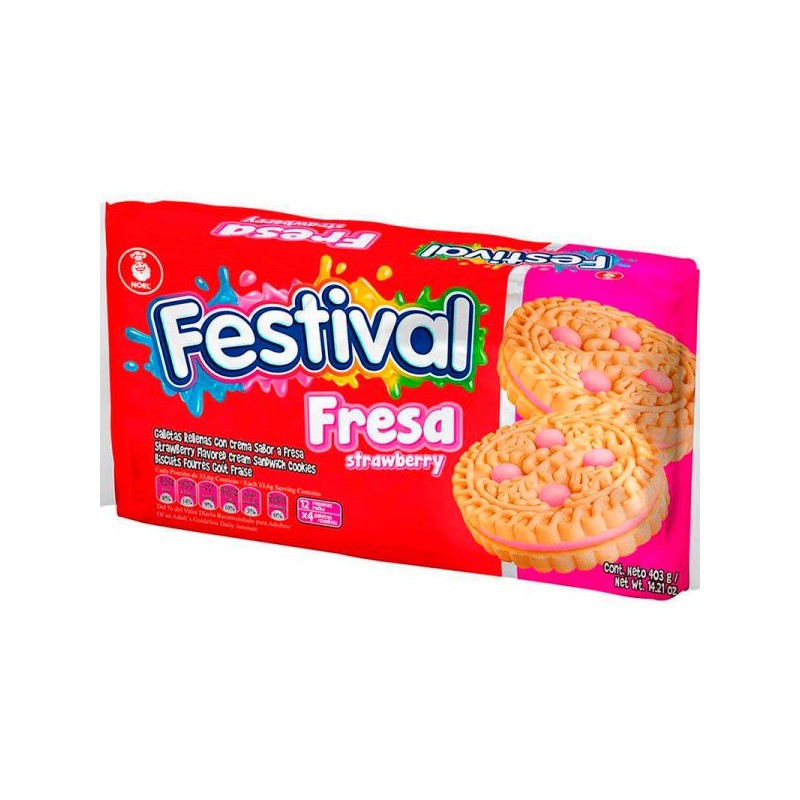 Galletas festival fresa x 12 buc